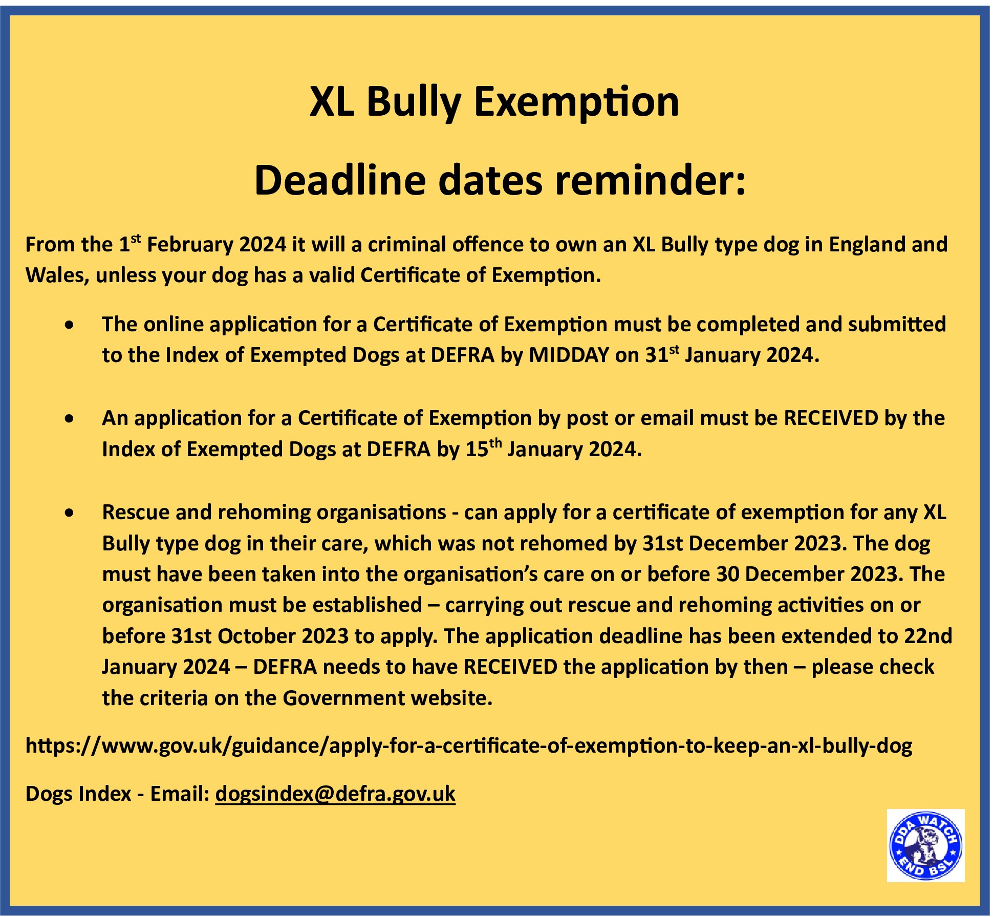 DDA 1991 | Breed Specific Legislation.